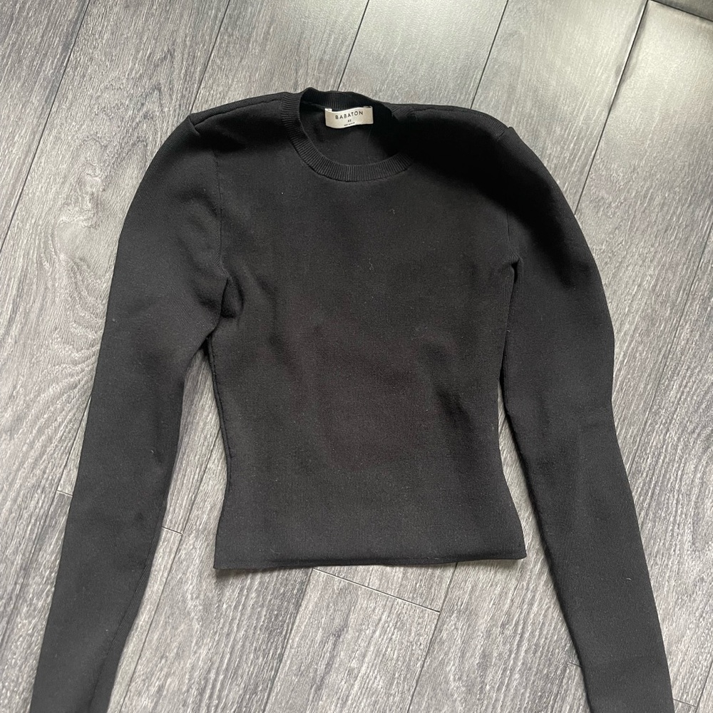 Babaton Classic Black Knit Sweater